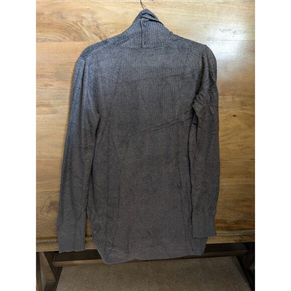 Barefoot Dreams Cozychic Lite Duster Sweater Women's S Gray Nylon Open Front NWT - Picture 2 of 3